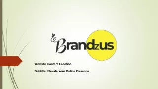 Website Content Creation