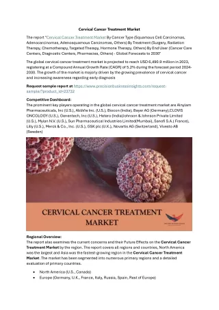 Cervical Cancer Treatment Market Trends, Growth 2024