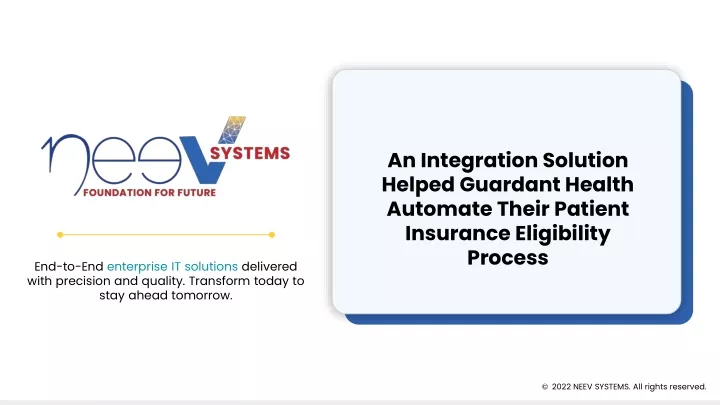 an integration solution helped guardant health automate their patient insurance eligibility process