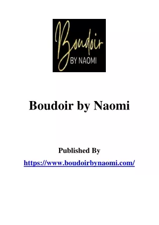 Boudoir by Naomi