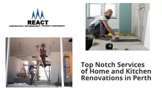 Top Notch Services of Home and Kitchen Renovations in Perth