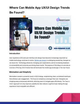 Where Can Mobile App UX_UI Design Trends Be Found_
