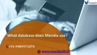 what database does mendix use
