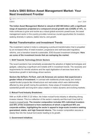 India's 865 Billion Asset Management Market Your Next Investment Frontier