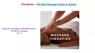 Chandrima -The Top Massage Spa In Ajman