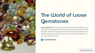 How do you buy loose gemstones?