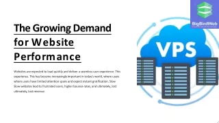 the growing demand for website performance