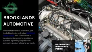 Best Mechanical Repairs Perth in Australia | Brooklands Automotive