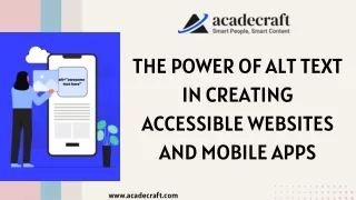 The Power of Alt Text in Creating Accessible Websites and Mobile Apps