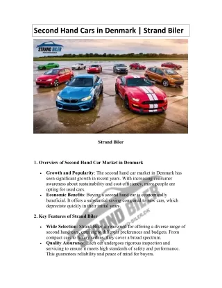 Second Hand Cars in Denmark |Strand Biler
