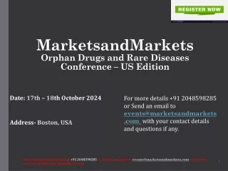 Orphan Drugs and Rare Diseases Conference – US Edition | USA