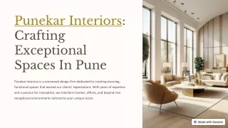 Interior Designer & Decorator Company in Pune - Punekar Interiors
