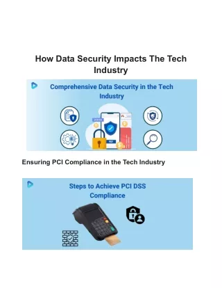 How Data Security Impacts The Tech Industry