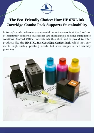 The Eco-Friendly Choice How HP 67XL Ink Cartridge Combo Pack Supports Sustainability