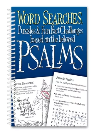 read❤ Word Searches, Puzzles & Fun Facts Based on the Beloved Psalms