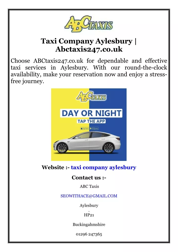 taxi company aylesbury abctaxis247 co uk