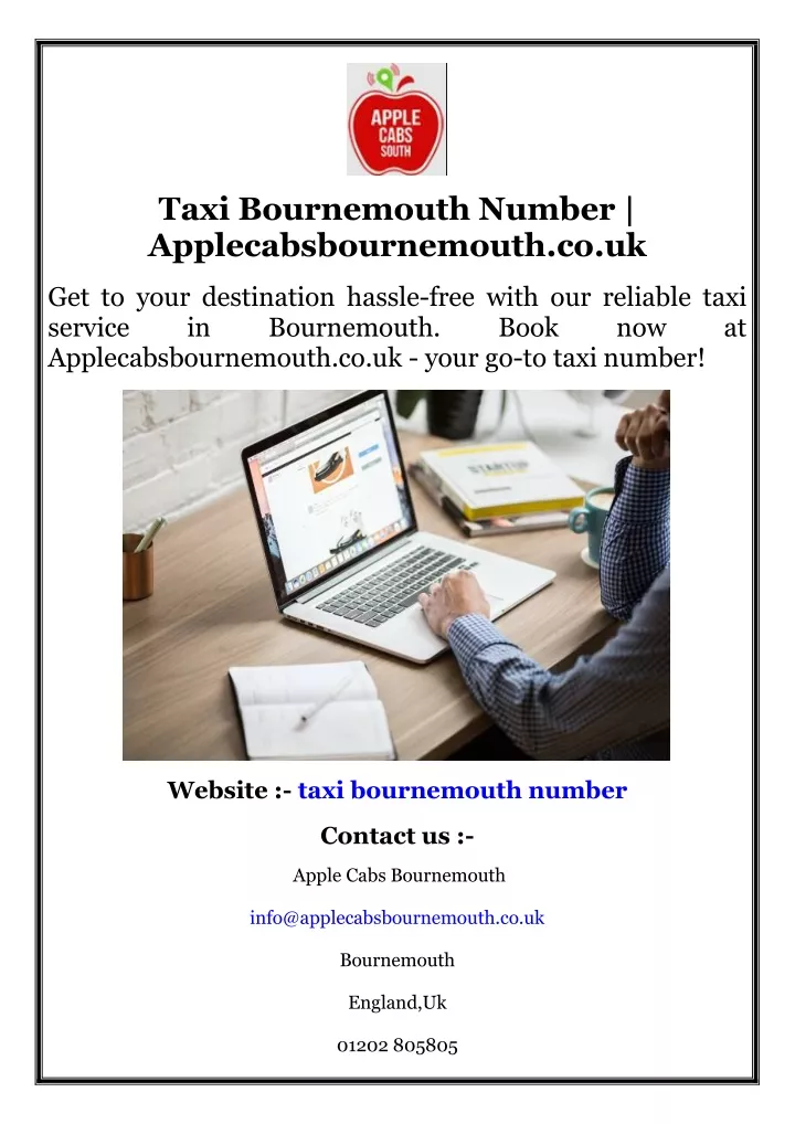 taxi bournemouth number applecabsbournemouth co uk