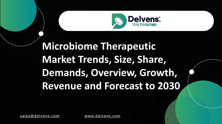 microbiome therapeutic market trends size share