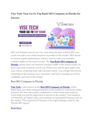 SEO company in Florida