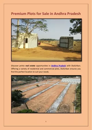 Premium Plots for Sale in Andhra Pradesh