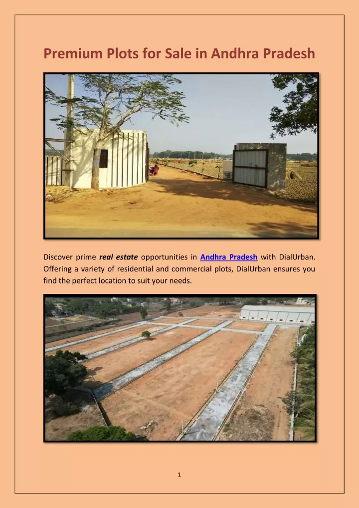 premium plots for sale in andhra pradesh