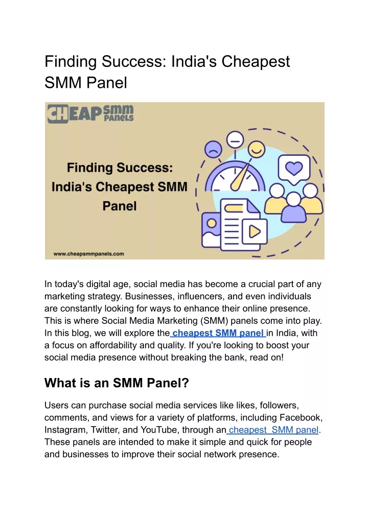 finding success india s cheapest smm panel