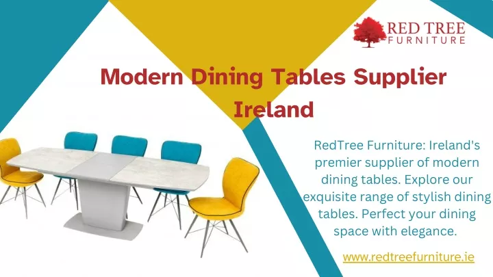 modern dining tables supplier ireland