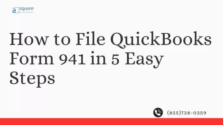 how to file quickbooks form 941 in 5 easy steps