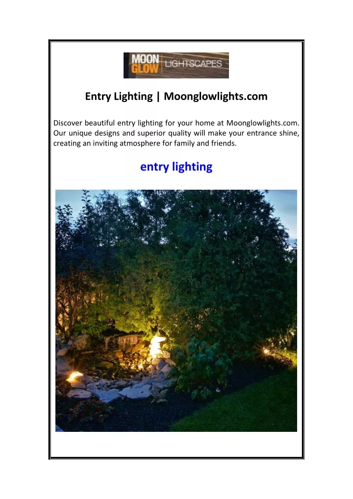 entry lighting moonglowlights com