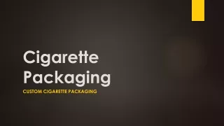 Cigarette Packaging