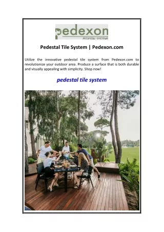 pedestal tile system pedexon com