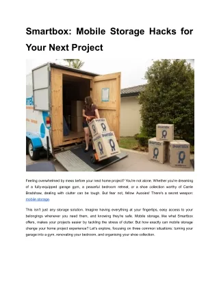 Smartbox_ Mobile Storage Hacks for Your Next Project