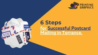 Increase Sales with Torrance Postcard Mailings by Printing Graphics