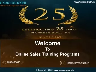 Online Sales Training Programs-Carreograph.in