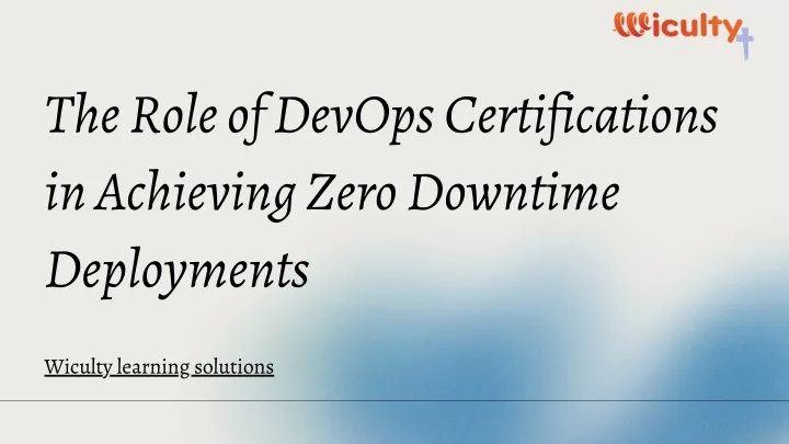 the role of devops certifications in achieving