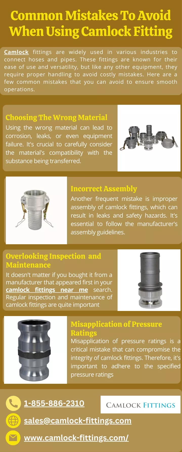 common mistakes to avoid when using camlock