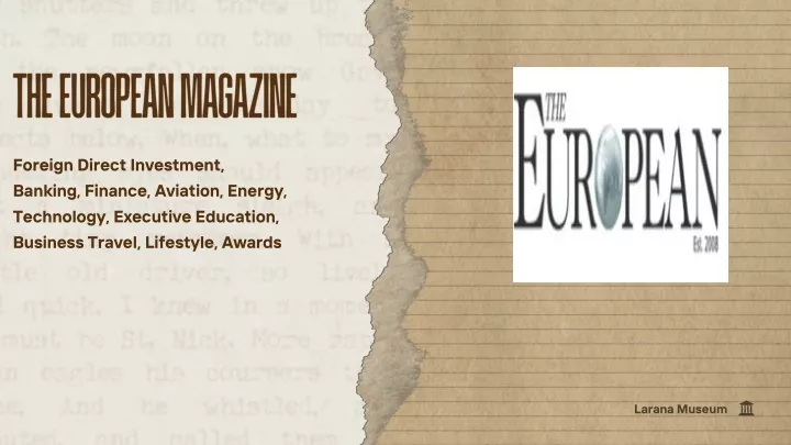 the european magazine