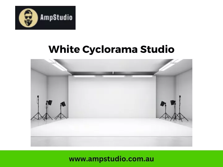 white cyclorama studio