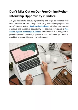 don t miss out on our free online python