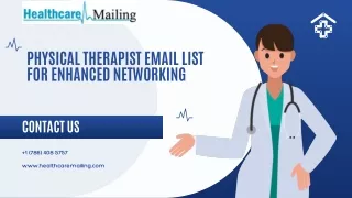 Physical Therapist Email List