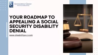 Your Roadmap to Appealing a Social Security Disability Denial