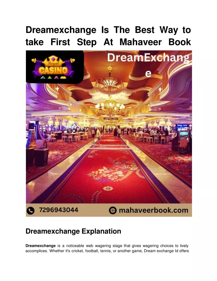 dreamexchange is the best way to take first step at mahaveer book