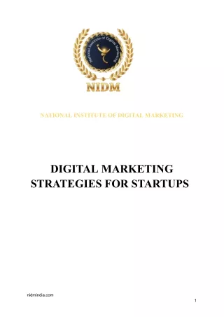 NATIONAL INSTITUTE OF DIGITAL MARKETING pdf