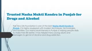 Nasha Mukti Kendra in Punjab