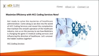 Maximize Efficiency with HCC Coding Services Now!