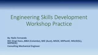 engineering skills development workshop practice