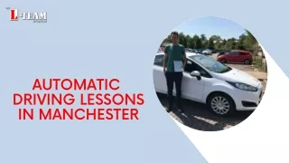 Automatic driving lessons