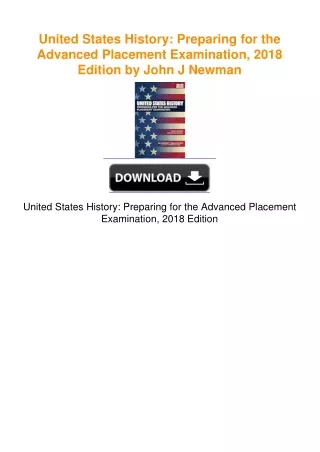 United States History: Preparing for the Advanced Placement Examination,