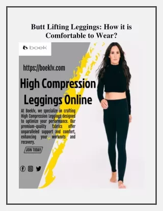 Butt Lifting Leggings How it is Comfortable to Wear