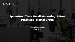 spam proof your email marketing 5 best practices